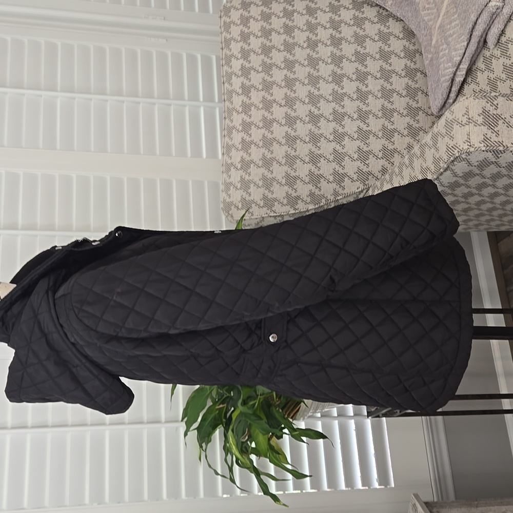 LAST CHANCE!  Calvin Klein Women's Quilted Black Hooded Jacket - Picture 9 of 16
